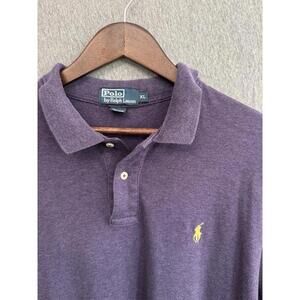 Polo‎ Ralph Lauren Polo Shirt Mens XL Purple Short Sleeve Classic Fit LSU Y2K